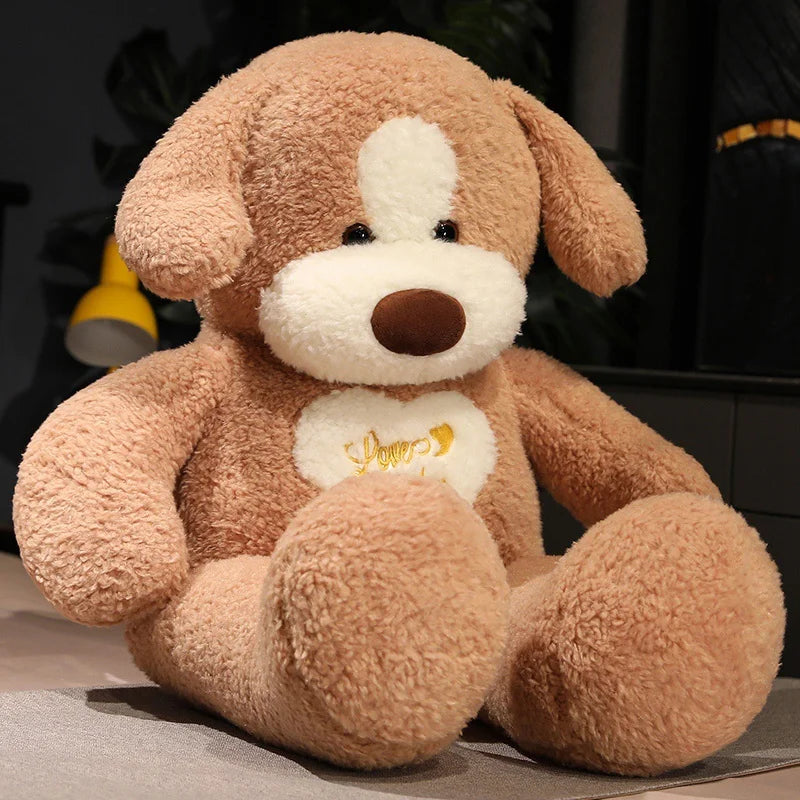 kawaiies-softtoys-plushies-kawaii-plush-Giant 35in Fluffy Dog Teddy Bear Soft Toy Soft toy Brown 35in / 90cm 