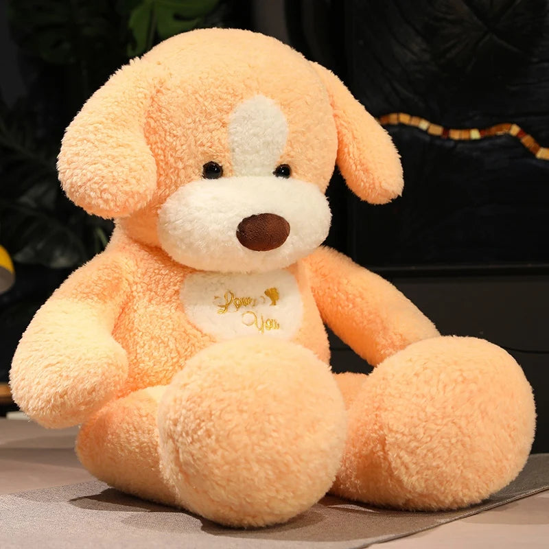 kawaiies-softtoys-plushies-kawaii-plush-Giant 35in Fluffy Dog Teddy Bear Soft Toy Soft toy Orange 35in / 90cm 