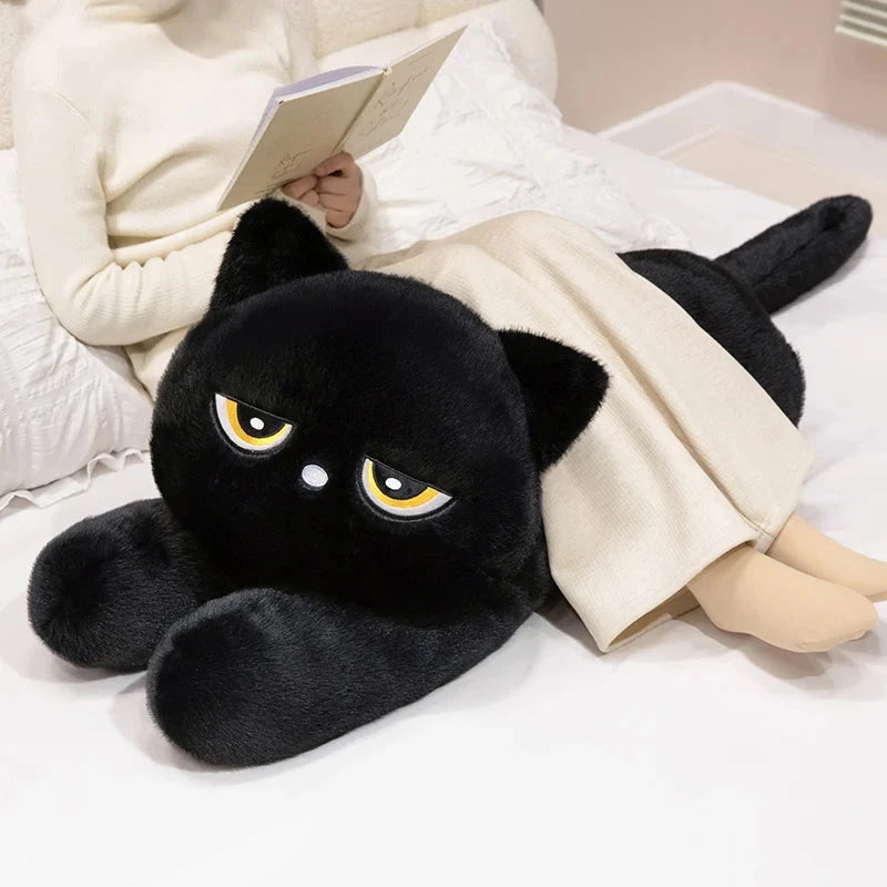 kawaiies-softtoys-plushies-kawaii-plush-Giant Black Grey Cat Plushies Soft toy 