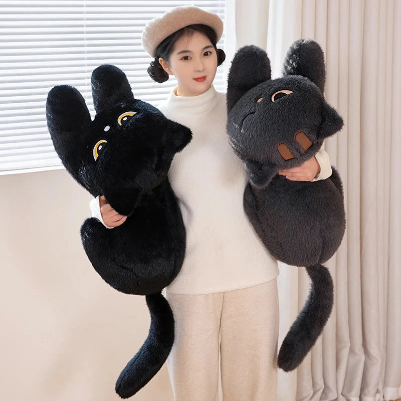 kawaiies-softtoys-plushies-kawaii-plush-Giant Black Grey Cat Plushies Soft toy 