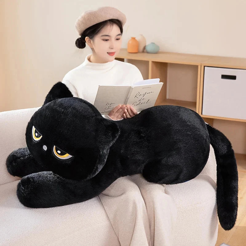 kawaiies-softtoys-plushies-kawaii-plush-Giant Black Grey Cat Plushies Soft toy 