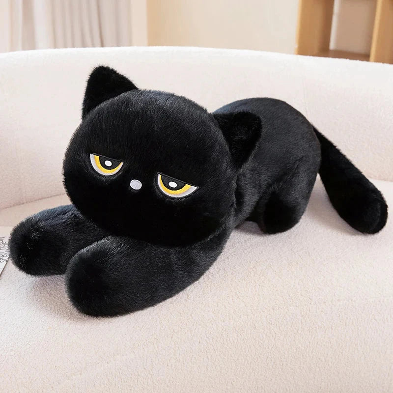 kawaiies-softtoys-plushies-kawaii-plush-Giant Black Grey Cat Plushies Soft toy Black 23in / 60cm 