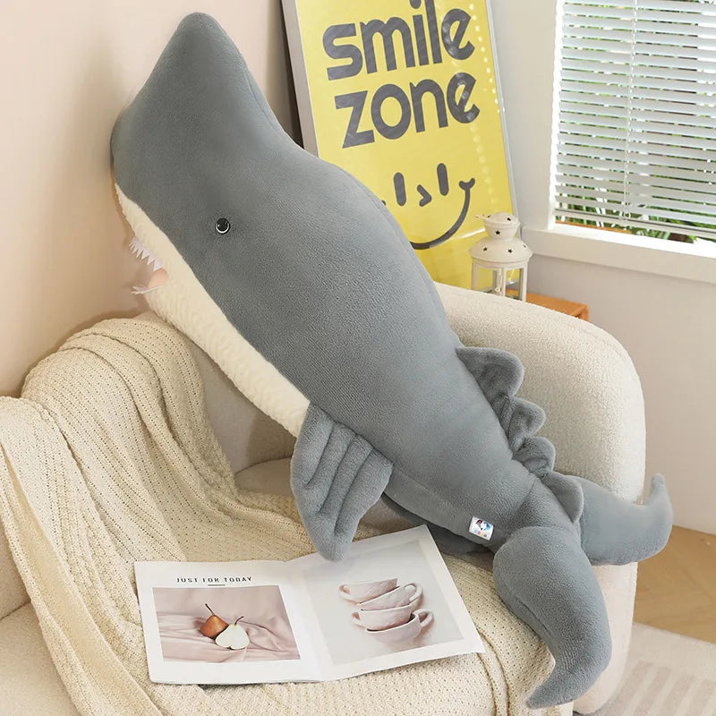 kawaiies-softtoys-plushies-kawaii-plush-Giant Blue Gray Whale Plushies Soft toy Gray 16in / 40cm 