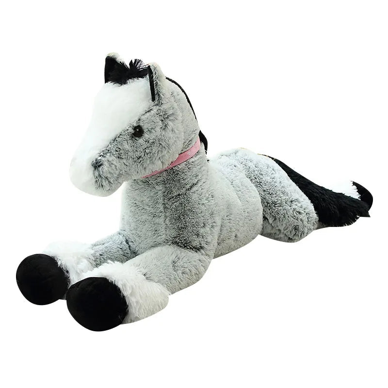 kawaiies-softtoys-plushies-kawaii-plush-Giant Fluffy Brown Gray Horse Plushie Soft toy 