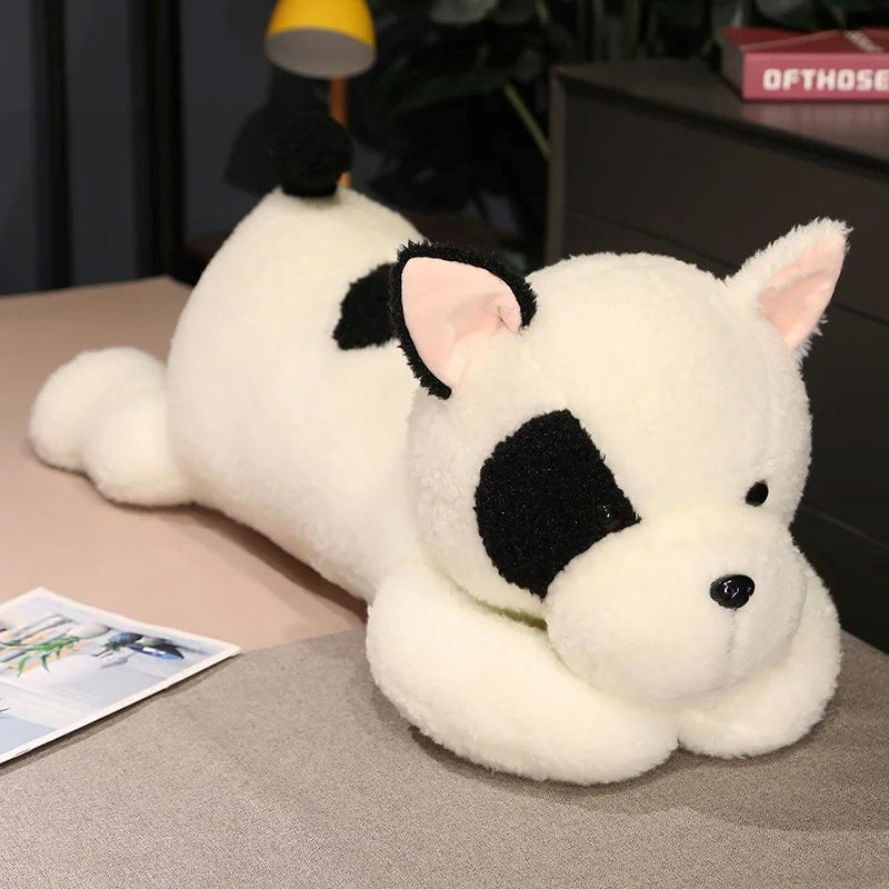 kawaiies-softtoys-plushies-kawaii-plush-Giant Fluffy Spotty White Black Dog Plushie Soft toy 35in / 90cm 