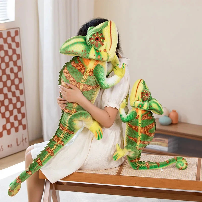 kawaiies-softtoys-plushies-kawaii-plush-Giant Green Chameleon Plushie Soft toy 