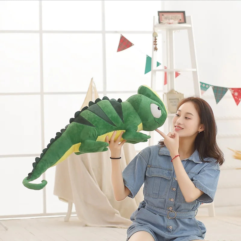 kawaiies-softtoys-plushies-kawaii-plush-Giant Green Lizard Chameleon Plushie Soft toy 39in / 100cm 