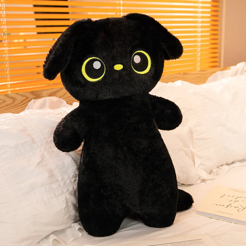 kawaiies-softtoys-plushies-kawaii-plush-Giant Kawaii Ginger Black Gray Doll-Shape Dog Plushies Soft toy Black 25in / 65cm 