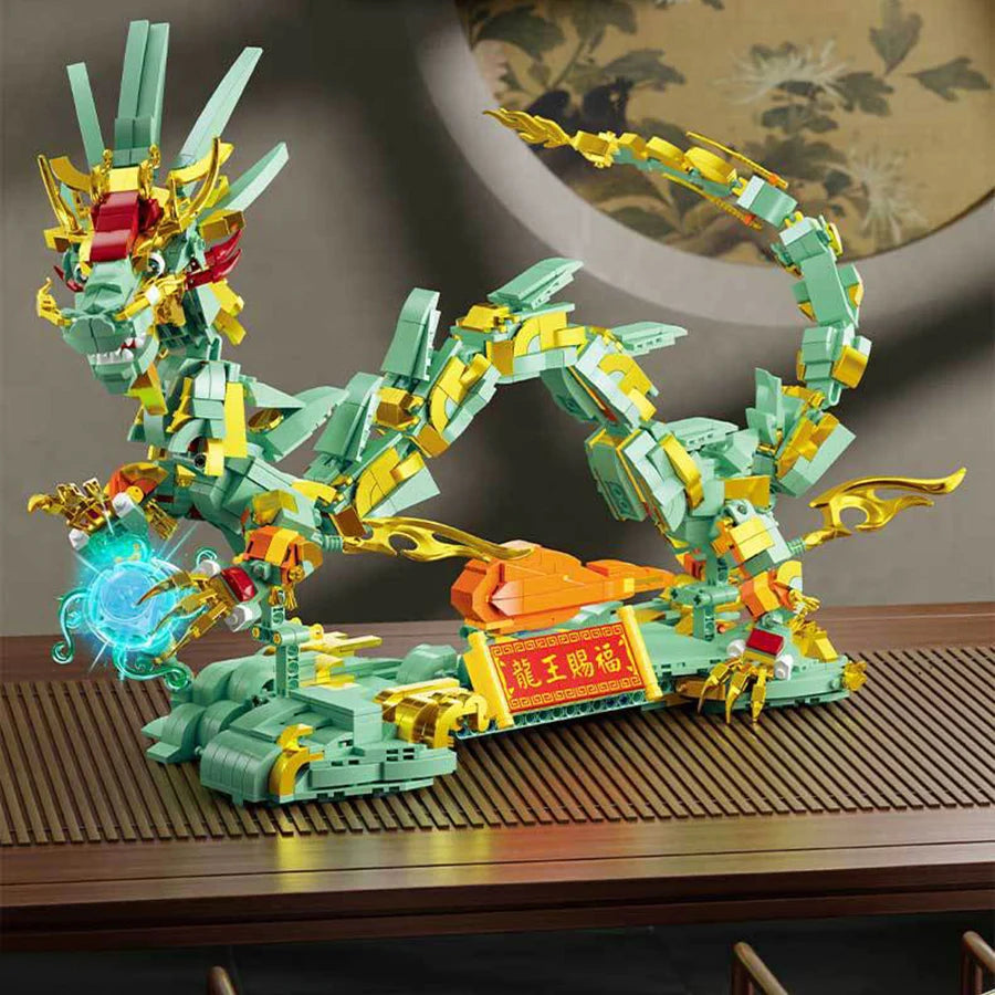 kawaiies-softtoys-plushies-kawaii-plush-Golden Emerald Dragon & Dragon King Building Sets Build it Dragon 