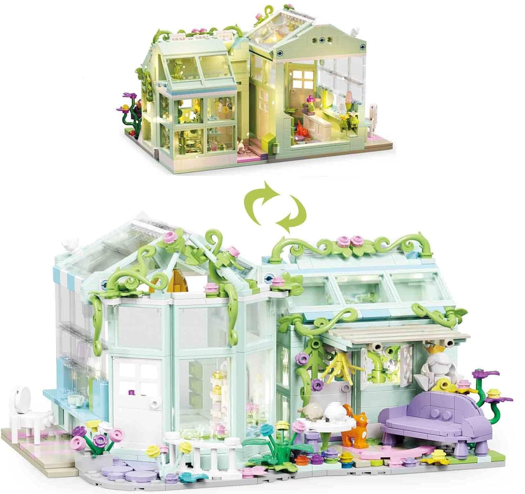 kawaiies-softtoys-plushies-kawaii-plush-Green House Glowing Petals Building Sets Build it Gable 