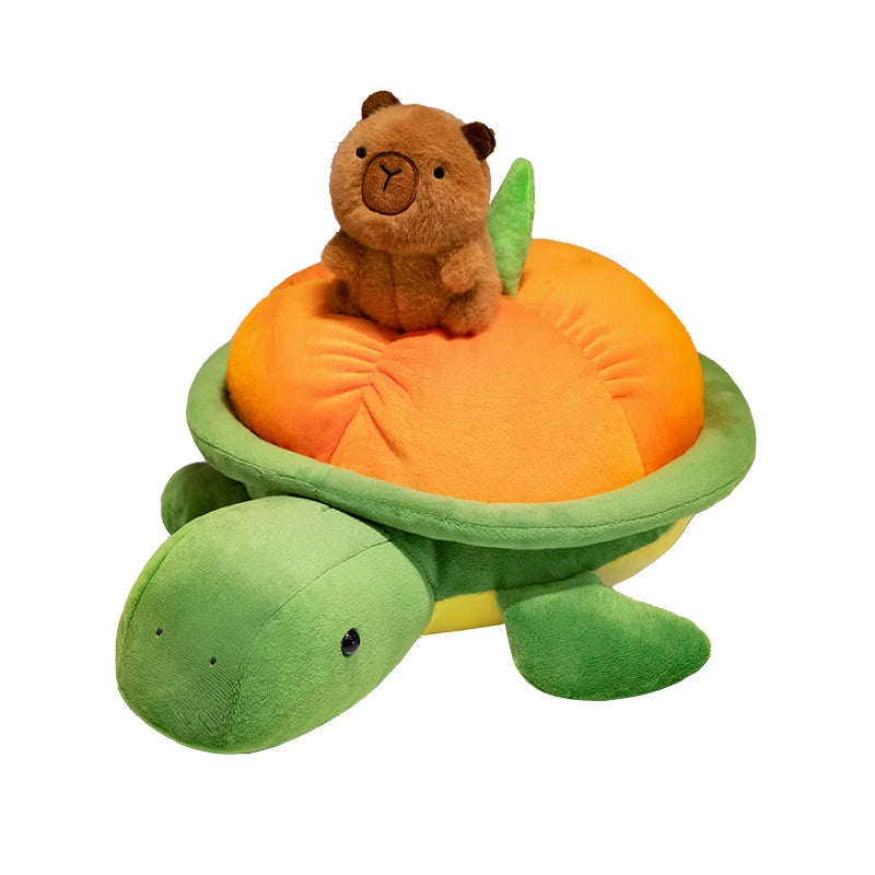 kawaiies-softtoys-plushies-kawaii-plush-Green Orange Turtle Plush Backpack Soft toy 