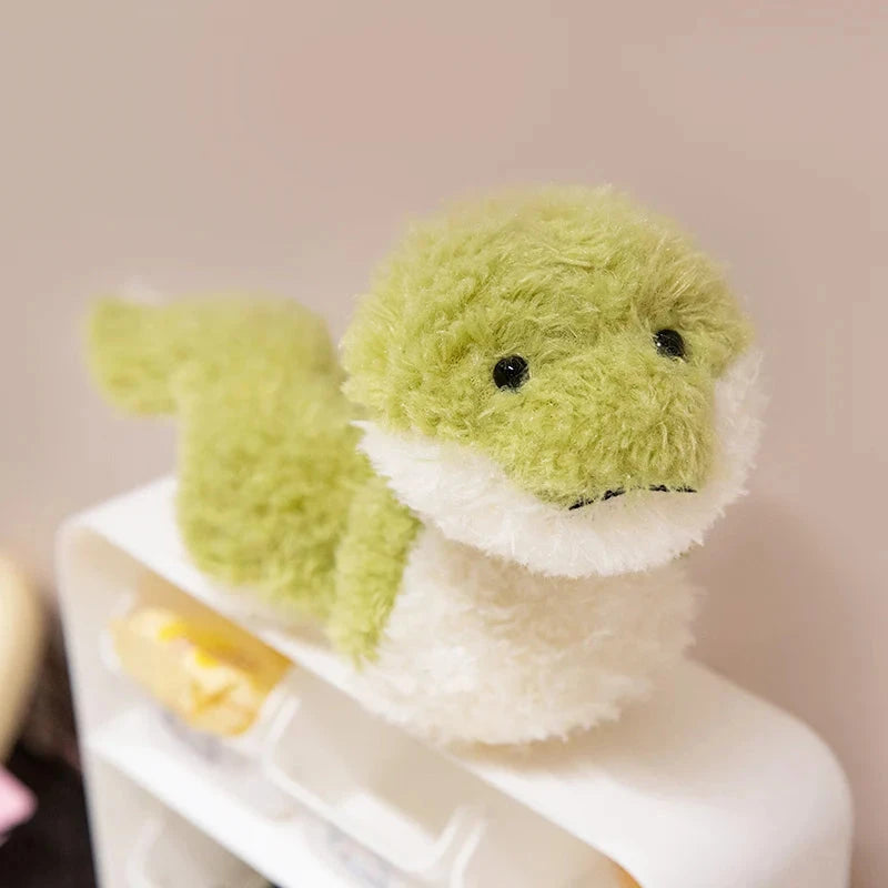 kawaiies-softtoys-plushies-kawaii-plush-Green Soft Fluffy Snake Soft toy 