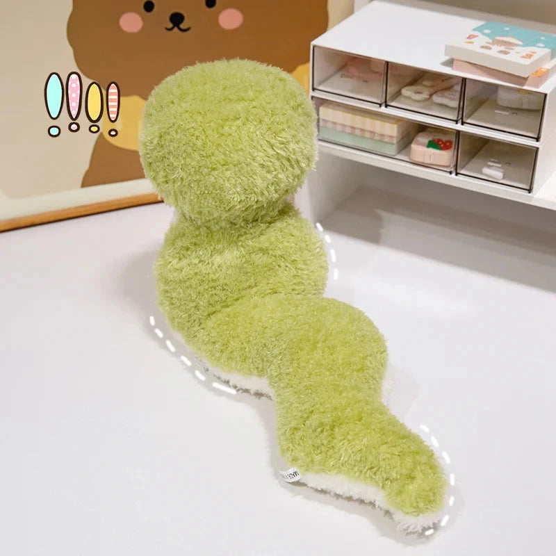 kawaiies-softtoys-plushies-kawaii-plush-Green Soft Fluffy Snake Soft toy 