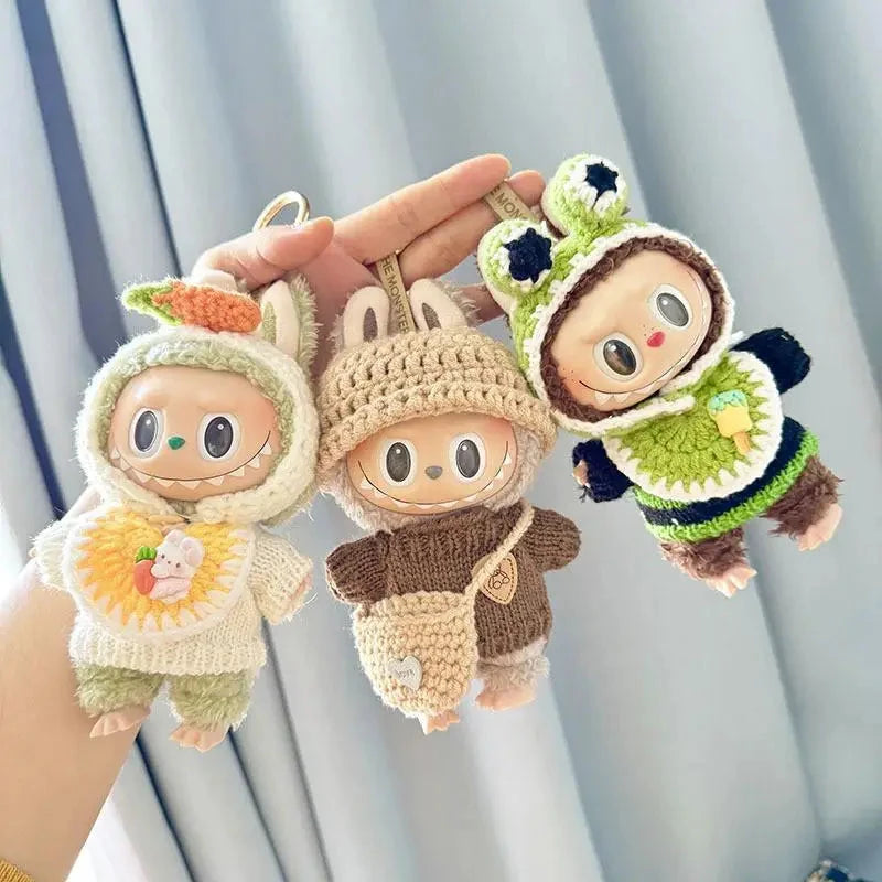 kawaiies-softtoys-plushies-kawaii-plush-Handmade Labubu Crochet Animal Outfits Accessories 