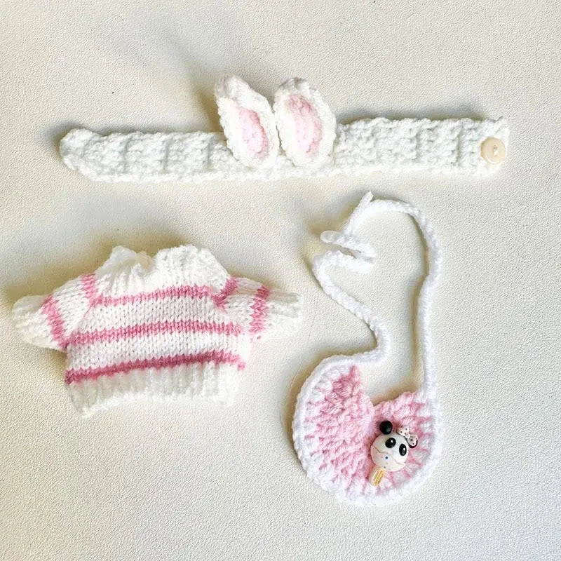 kawaiies-softtoys-plushies-kawaii-plush-Handmade Labubu Crochet Animal Outfits Accessories 