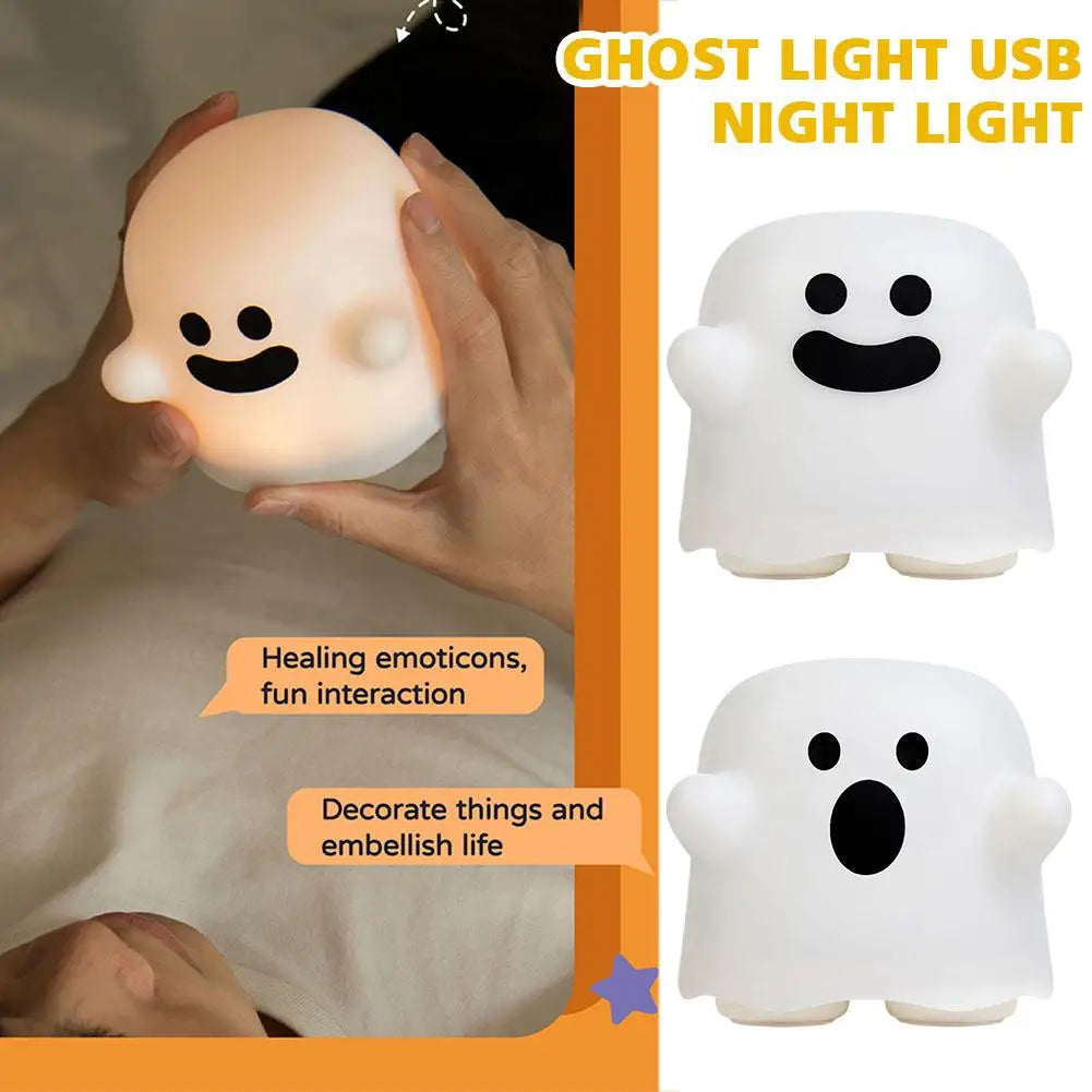 kawaiies-softtoys-plushies-kawaii-plush-Happy Ghost LED Night Light Home Decor 