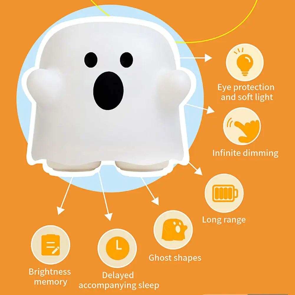 kawaiies-softtoys-plushies-kawaii-plush-Happy Ghost LED Night Light Home Decor 