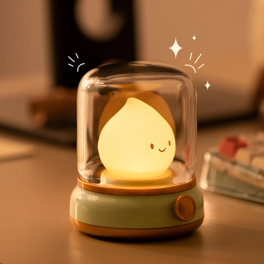 kawaiies-softtoys-plushies-kawaii-plush-Happy Glowing Candle Flame LED Night Light Home Decor 