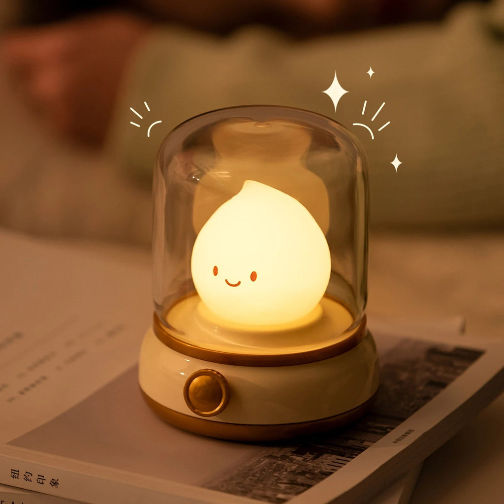 kawaiies-softtoys-plushies-kawaii-plush-Happy Glowing Candle Flame LED Night Light Home Decor 