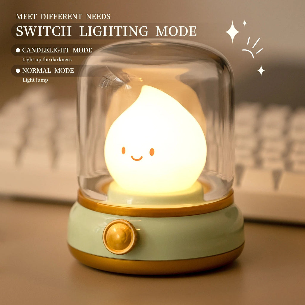 kawaiies-softtoys-plushies-kawaii-plush-Happy Glowing Candle Flame LED Night Light Home Decor 