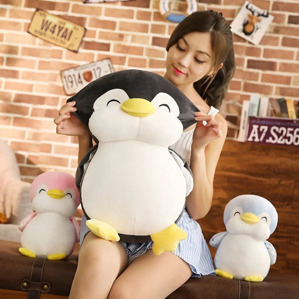 kawaiies-softtoys-plushies-kawaii-plush-Happy Penguin Trio Soft toy 