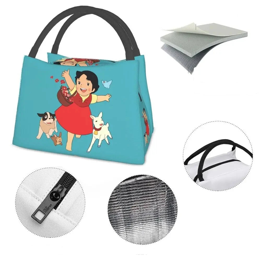 kawaiies-softtoys-plushies-kawaii-plush-Heidi The Girl From The Alps Insulated Lunch Bags Bag 