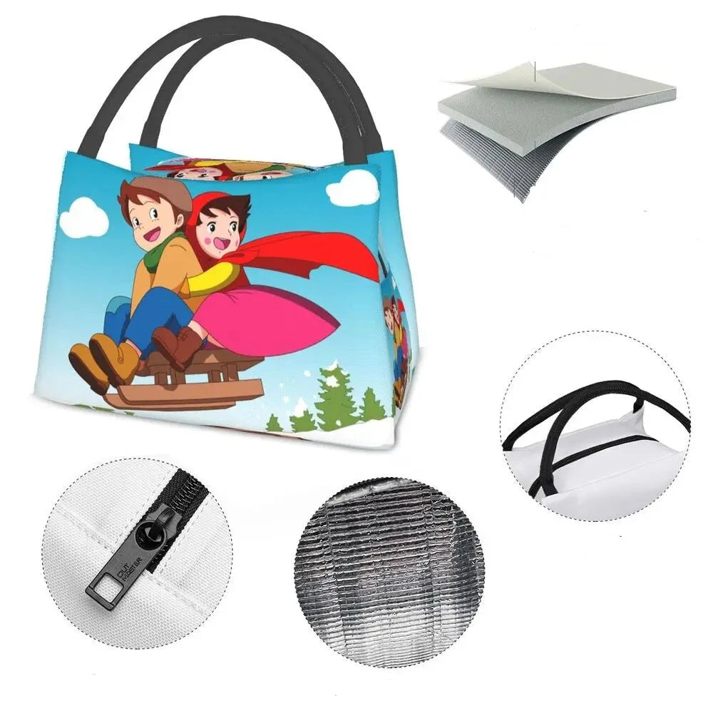 kawaiies-softtoys-plushies-kawaii-plush-Heidi The Girl From The Alps Snow Cream Insulated Lunch Bags Bag 