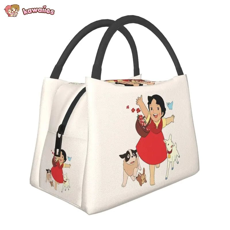 kawaiies-softtoys-plushies-kawaii-plush-Heidi The Girl From The Alps Snow Cream Insulated Lunch Bags Bag 