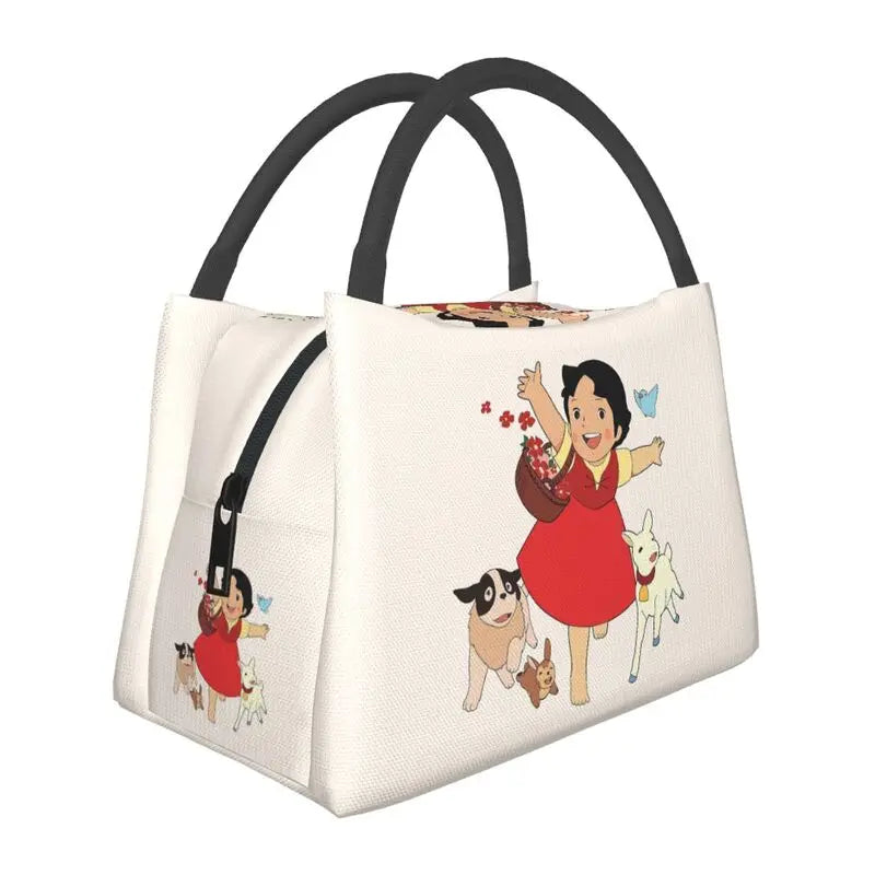 kawaiies-softtoys-plushies-kawaii-plush-Heidi The Girl From The Alps Snow Cream Insulated Lunch Bags Bag 