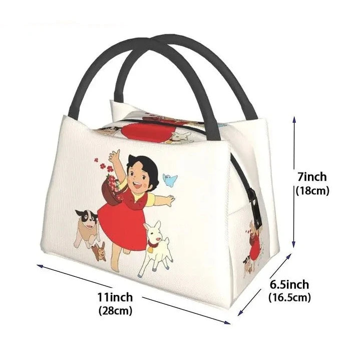 kawaiies-softtoys-plushies-kawaii-plush-Heidi The Girl From The Alps Snow Cream Insulated Lunch Bags Bag 