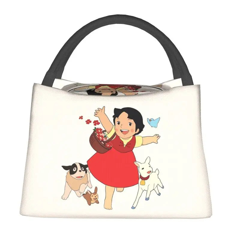 kawaiies-softtoys-plushies-kawaii-plush-Heidi The Girl From The Alps Snow Cream Insulated Lunch Bags Bag Cream 