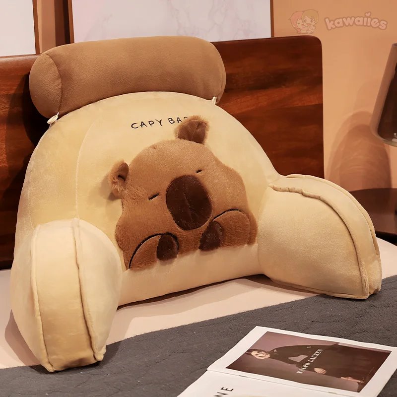 kawaiies-softtoys-plushies-kawaii-plush-Huge Capybara Cushion Plush Backrest Seat Home Decor 