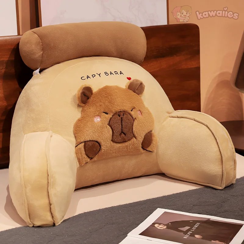 kawaiies-softtoys-plushies-kawaii-plush-Huge Capybara Cushion Plush Backrest Seat Home Decor 