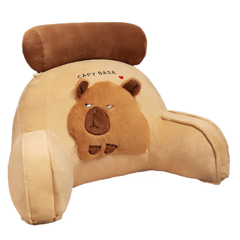 kawaiies-softtoys-plushies-kawaii-plush-Huge Capybara Cushion Plush Backrest Seat Home Decor 