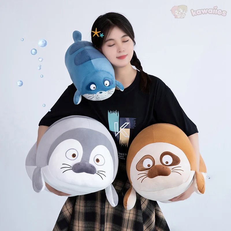 kawaiies-softtoys-plushies-kawaii-plush-Huge Sleeping Buddies Seal Plushies Soft toy 