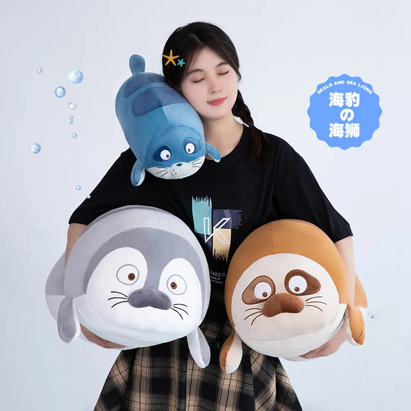 kawaiies-softtoys-plushies-kawaii-plush-Huge Sleeping Buddies Seal Plushies Soft toy 