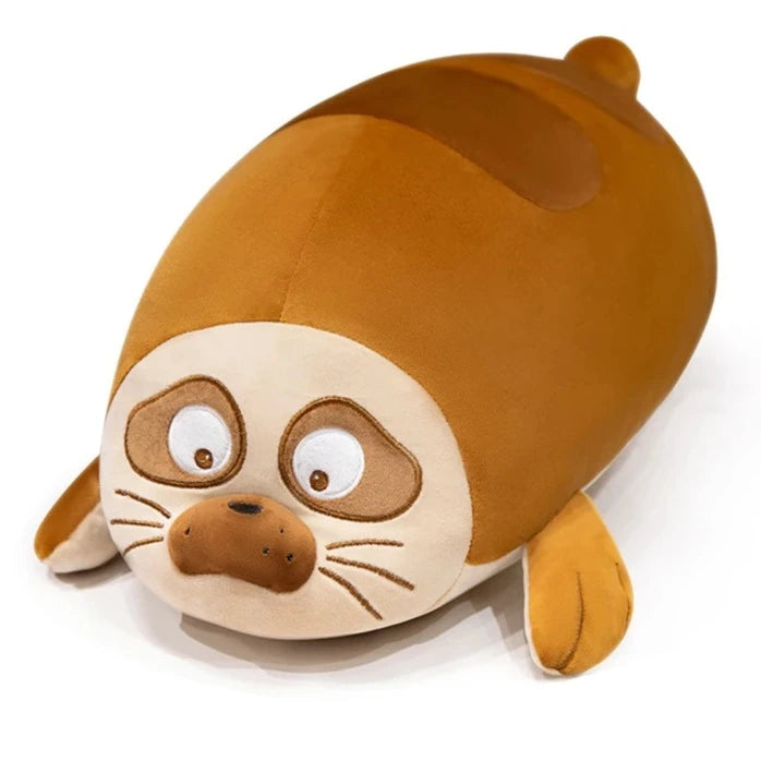 kawaiies-softtoys-plushies-kawaii-plush-Huge Sleeping Buddies Seal Plushies Soft toy Brown 16in / 40cm 