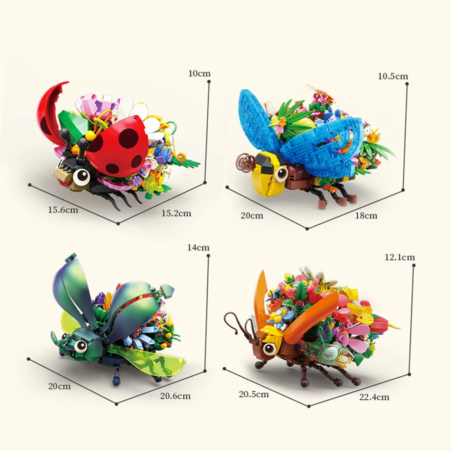 kawaiies-softtoys-plushies-kawaii-plush-Insects Ladybirds Bugs Micro Building Sets Build it 