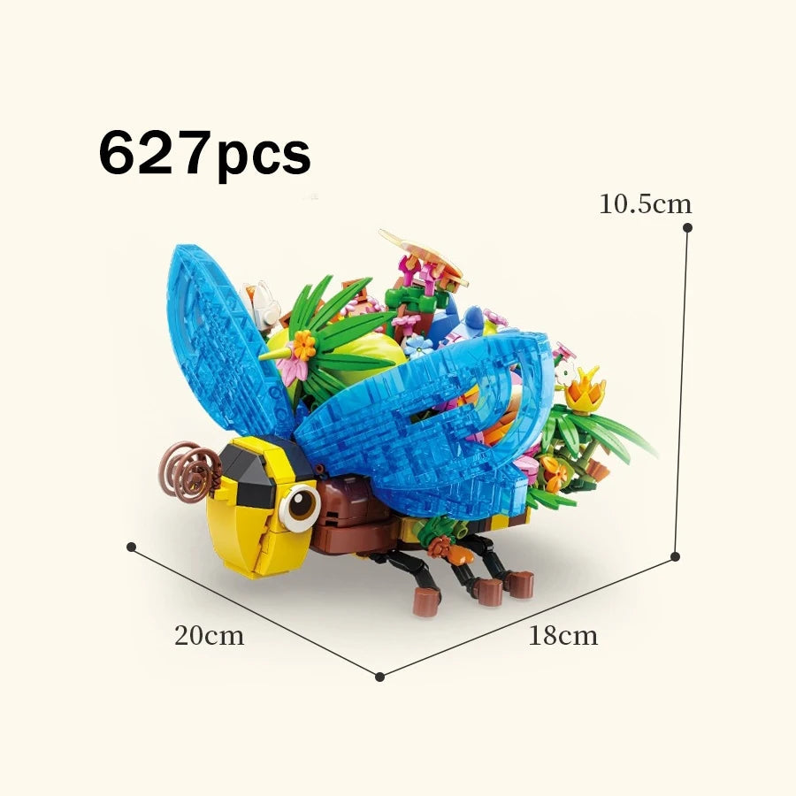 kawaiies-softtoys-plushies-kawaii-plush-Insects Ladybirds Bugs Micro Building Sets Build it Blue 627pcs 