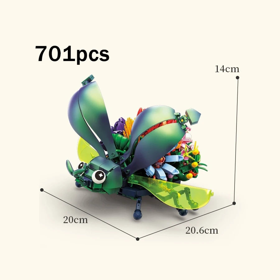 kawaiies-softtoys-plushies-kawaii-plush-Insects Ladybirds Bugs Micro Building Sets Build it Green 701pcs 