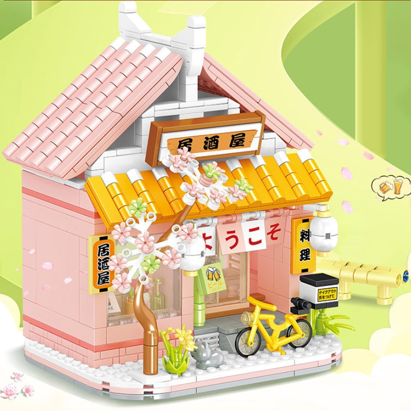 kawaiies-softtoys-plushies-kawaii-plush-Izakaya and Chashitsu Sakura Micro Building Blocks Build it 