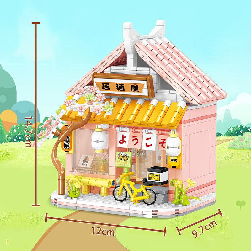 kawaiies-softtoys-plushies-kawaii-plush-Izakaya and Chashitsu Sakura Micro Building Blocks Build it 