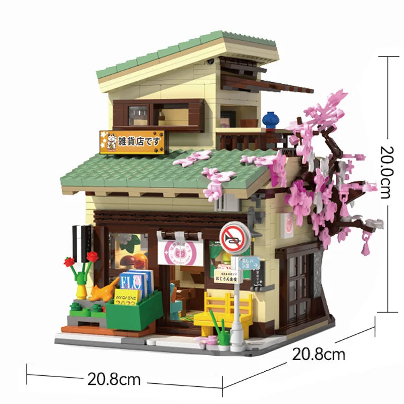 kawaiies-softtoys-plushies-kawaii-plush-Japanese Grocery Sakura Tree Shop Building Set Build it 