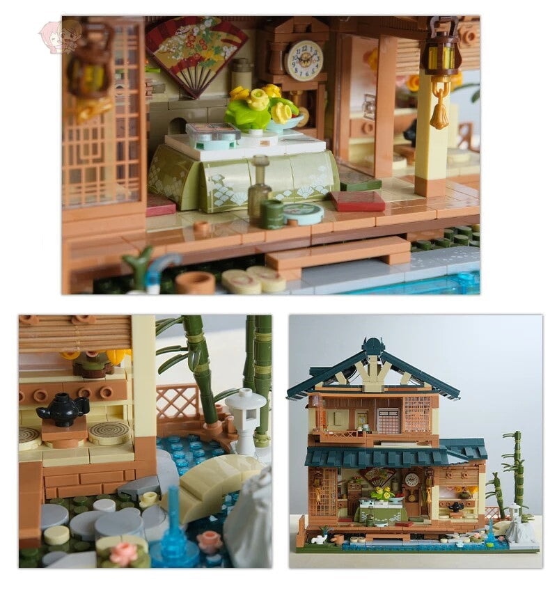 kawaiies-softtoys-plushies-kawaii-plush-Japanese Kissaten Tea Room Hut Building Blocks with Lights Build it 