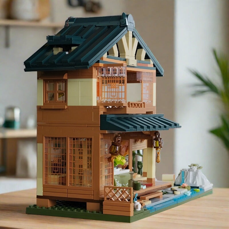 kawaiies-softtoys-plushies-kawaii-plush-Japanese Kissaten Tea Room Hut Building Blocks with Lights Build it 