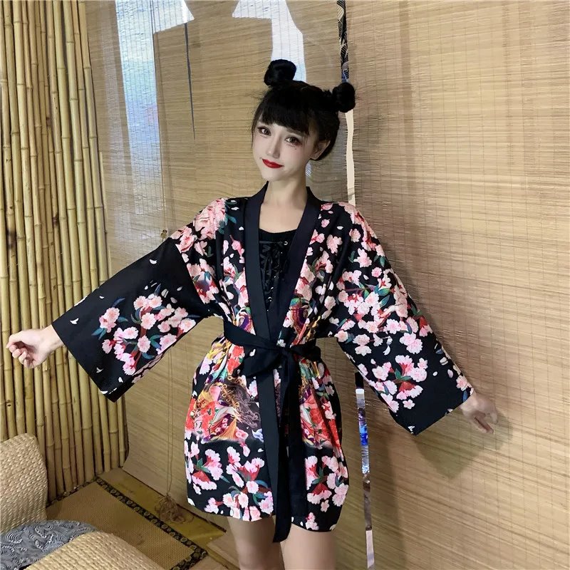 kawaiies-softtoys-plushies-kawaii-plush-Japanese Lady Sakura Women Kimono Robe Cardigan Kimono 