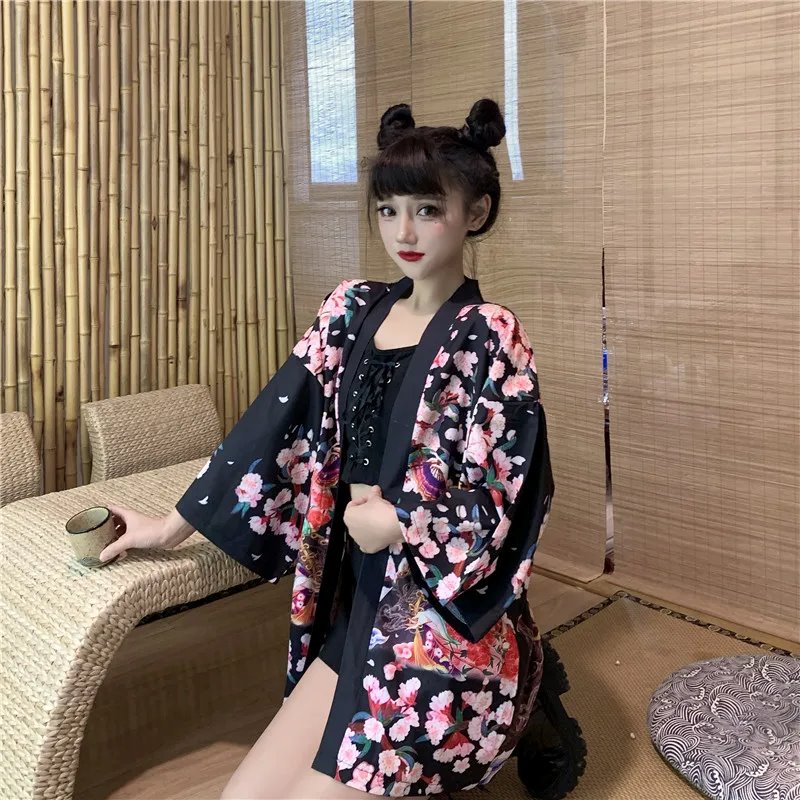 kawaiies-softtoys-plushies-kawaii-plush-Japanese Lady Sakura Women Kimono Robe Cardigan Kimono 