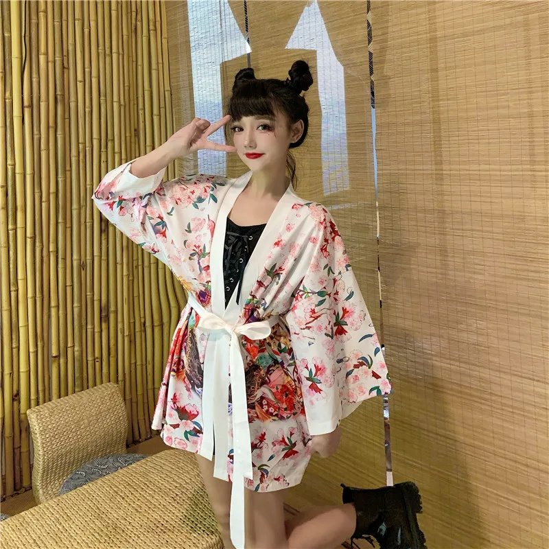 kawaiies-softtoys-plushies-kawaii-plush-Japanese Lady Sakura Women Kimono Robe Cardigan Kimono 