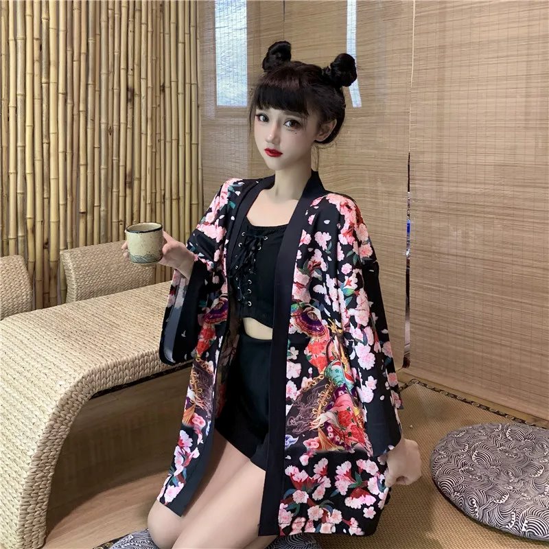 kawaiies-softtoys-plushies-kawaii-plush-Japanese Lady Sakura Women Kimono Robe Cardigan Kimono 