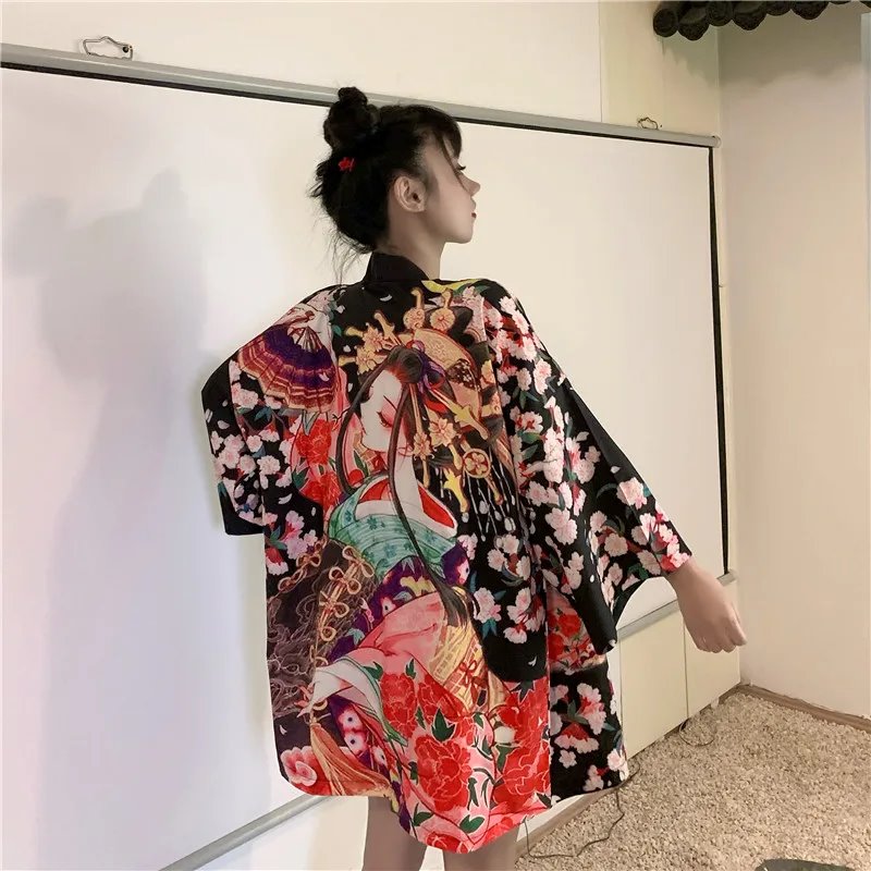 kawaiies-softtoys-plushies-kawaii-plush-Japanese Lady Sakura Women Kimono Robe Cardigan Kimono 